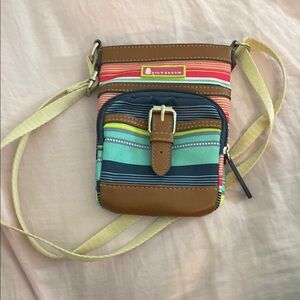 Lily Bloom Colorful Striped Crossbody Bag